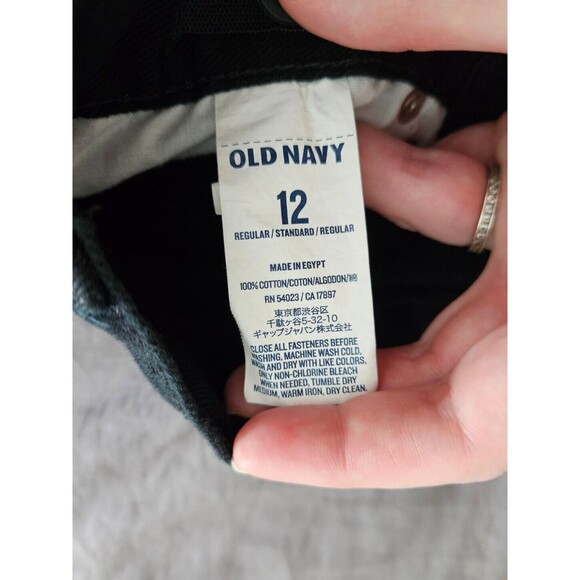 Boys OLD NAVY - Black Skinny Jeans - Size 12 Regular Adjustable Waist - Picture 7 of 7